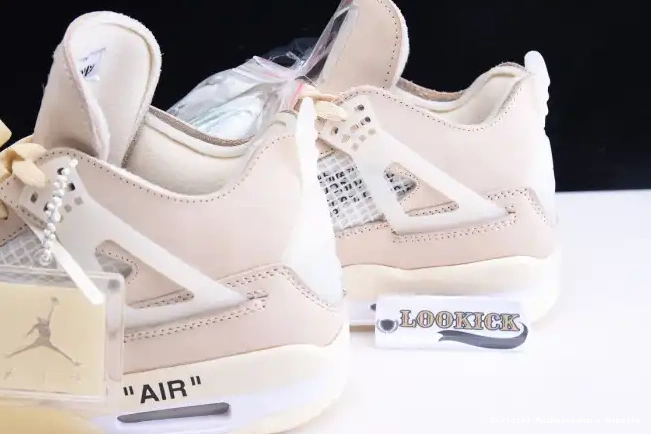Official Maikesneakers x Jordan Air CV9388-100 4 Sail Off-White 0419